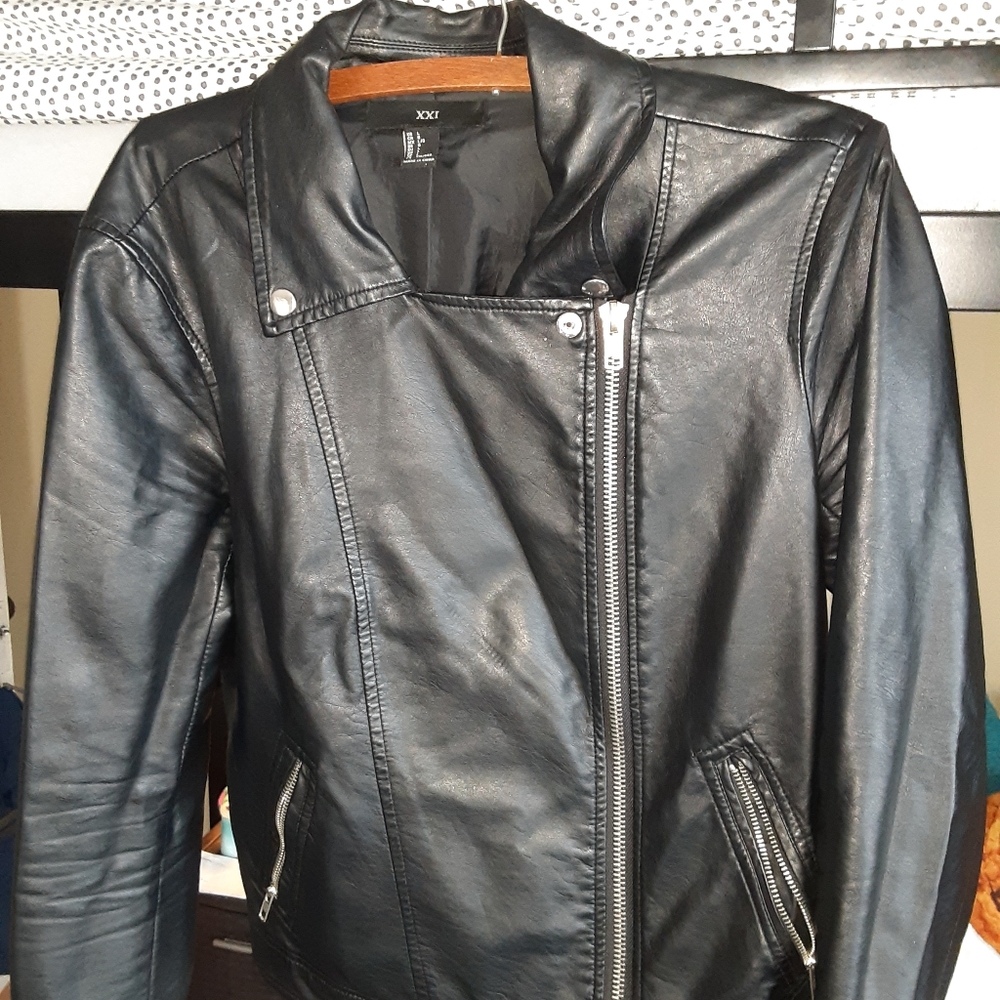Xxi womens leather jacket